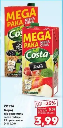 Kaufland Napój czarna porzeczka Costa oferta