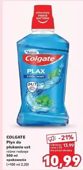 Kaufland Płyn do ust cool mint Colgate Plax oferta