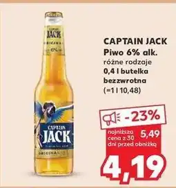 Kaufland Piwo Captain Jack oferta