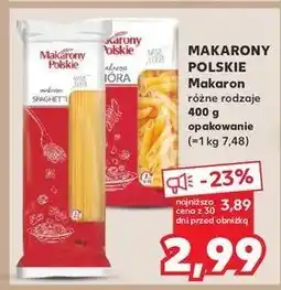 Kaufland Makaron pióra Makarony Polskie oferta