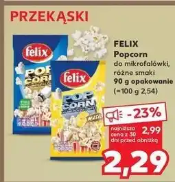 Kaufland Popcorn solony Felix oferta