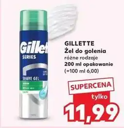 Kaufland Żel do golenia sensitive Gillette Series oferta