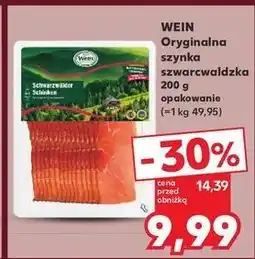 Kaufland Szynka szwarzwaldzka Wein oferta