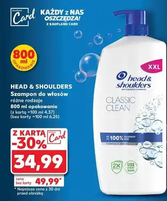 Kaufland Szampon do włosów classic clean Head&Shoulders oferta