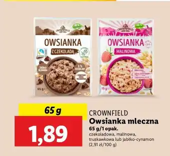 Lidl Owsianka z jabłkiem i cynamonem Crownfield oferta