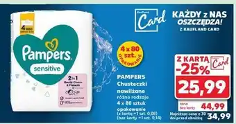 Kaufland Chusteczki nawilżane Pampers Sensitive oferta