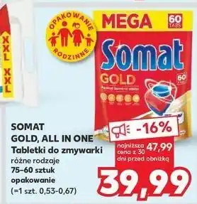 Kaufland Tabletki do zmywarek Somat Gold oferta