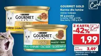 Kaufland Karma dla kota kurczak Purina Gourmet Gold oferta