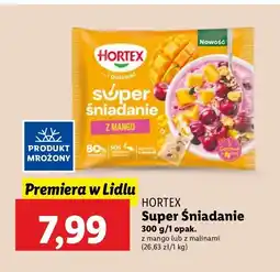 Lidl Super śniadanie z malinami Hortex oferta