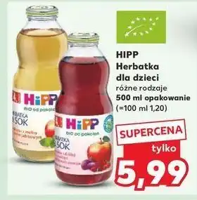 Kaufland Herbatka z melisy sokiem jabłkowym Hipp & Sok oferta