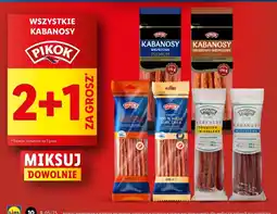 Lidl Kabanosy drobiowo-wieprzowe Pikok oferta