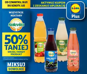 Lidl Nektar czarna porzeczka Solevita oferta