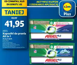 Lidl Kapsułki do prania mountain spring Ariel All In 1 oferta