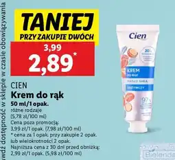 Lidl Krem do rąk odżywczy Cien oferta