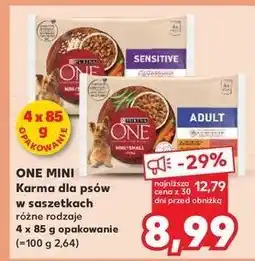 Kaufland Karma dla psa mini kurczak i wołowina Purina One oferta