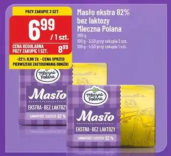 Polomarket Masło ekstra 82% bez laktozy Mleczna Polana oferta