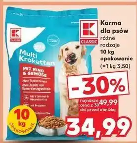 Kaufland Krokieciki dla psa wołowina K-Classic oferta