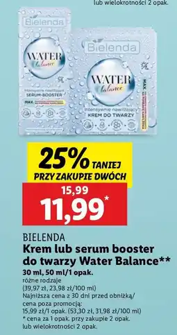 Lidl Krem do twarzy nawilżajacy Bielenda Water Balance oferta