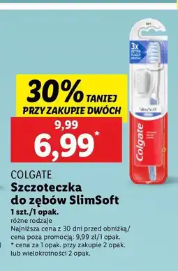 Lidl Szczoteczka do zębów white soft Colgate Slim Soft oferta