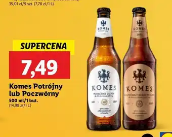 Lidl Piwo Komes Poczwórny Bursztynowy oferta