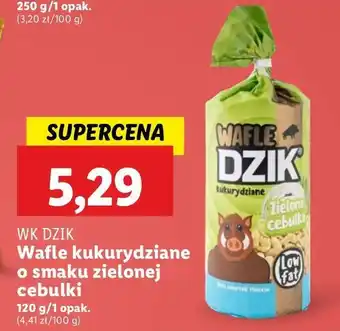 Lidl Wafle kukurydziane zielona cebulka Wk Dzik oferta