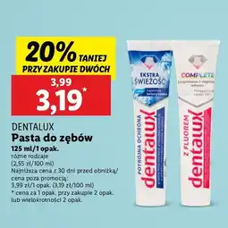 Lidl Pasta do zębów complete Dentalux oferta