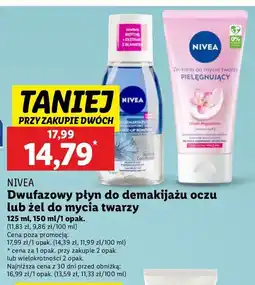 Lidl Żel-krem do mycia twarzy cera sucha i wrażliwa Nivea Face Essentials oferta