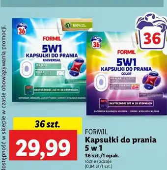 Lidl Tabletki do prania universal Formil oferta