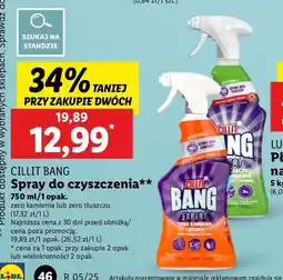 Lidl Płyn do czyszczenia tłuszcz i smugi Cillit Bang oferta