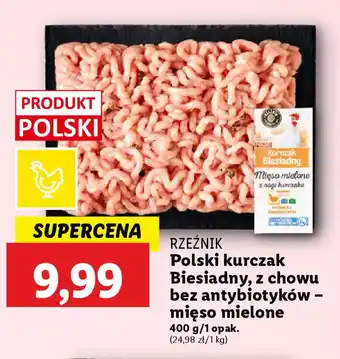 Lidl RZEŹNIK Polski kurczak Biesiadny - mięso mielone oferta