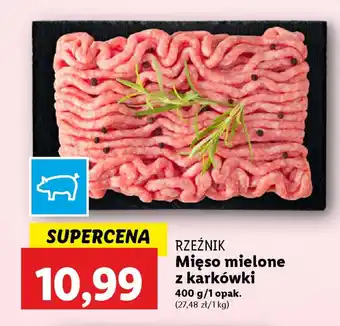 Lidl RZEŹNIK Mięso mielone z karkówki oferta