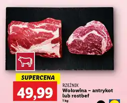 Lidl RZEŹNIK Wołowina-antrykot / rostbef oferta