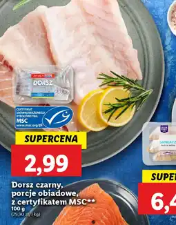 Lidl Dorsz czarny, porcje obiadowe, z certyfikatem MSC oferta