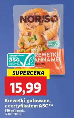 Lidl Krewetki gotowane, z certyfikatem ASC oferta