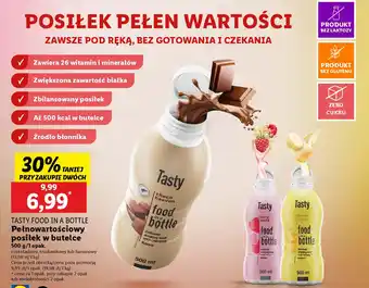 Lidl Tasty food in a bottle pełnowartościowy posiłek oferta