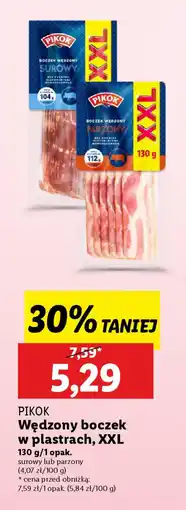 Lidl PIKOK Wędzony boczek w plastrach, XXL oferta