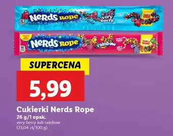 Lidl Cukierki Nerds Rope oferta