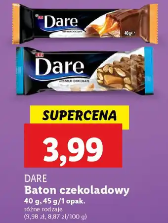 Lidl DARE Baton czekoladowy oferta