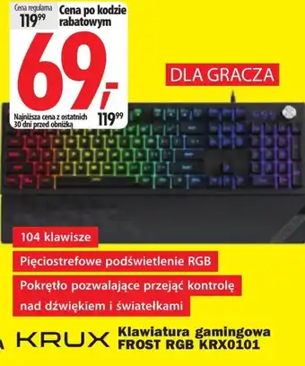 Media Expert Klawiatura gamingowa KRUX oferta