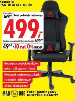 Media Expert Fotel gamingowy Mad Dog oferta