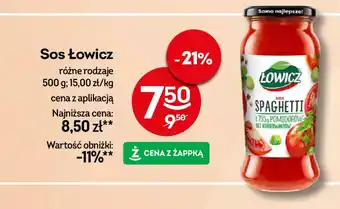 Żabka Łowicz Sos spaghetti oferta