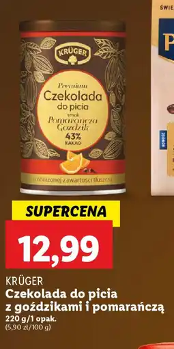 Lidl KRÜGER Czekolada do picia z goździkami i pomarańczą oferta