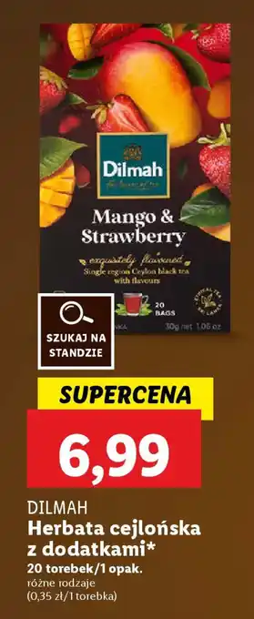 Lidl DILMAH Herbata cejlońska z dodatkami oferta