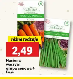 Lidl Nasiona warzyw, grupa cenowa 4 oferta