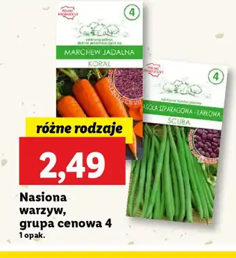 Lidl Nasiona warzyw, grupa cenowa 4 oferta