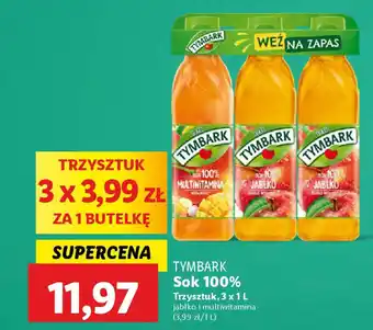 Lidl TYMBARK Sok 100% Trzysztuk oferta