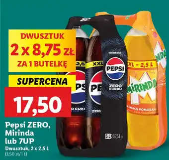 Lidl Pepsi ZERO, Mirinda lub 7UP Dwusztuk oferta