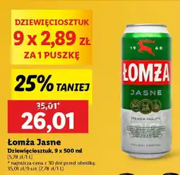 Lidl Łomża Jasne Dziewięciosztuk oferta