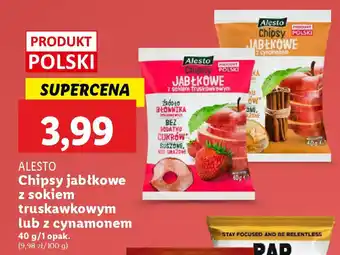 Lidl ALESTO Chipsy jabłkowe z sokiem truskawkowym oferta