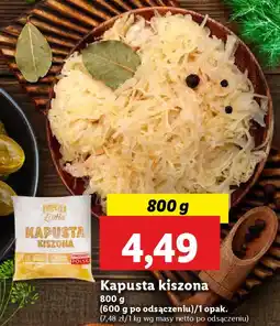 Lidl Kapusta kiszona oferta